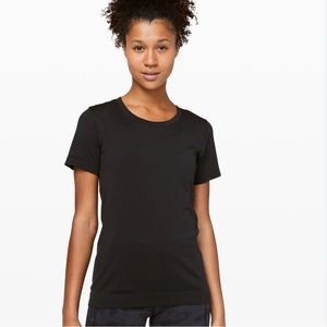 Lululemon swiftly breathe relaxed fit short sleeve t-shirt (breeze) in black 8